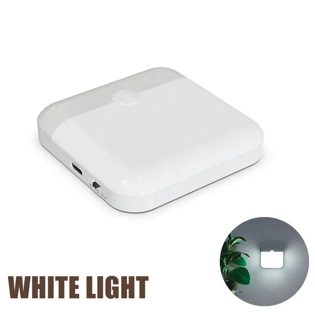 LED-Bewegungssensor-Lampe LumoSquare | USB-C Wiederaufladbar | Warm- & Kaltweiß | Magnetische Nachtlampe für Schlafzimmer, Küche & Flur