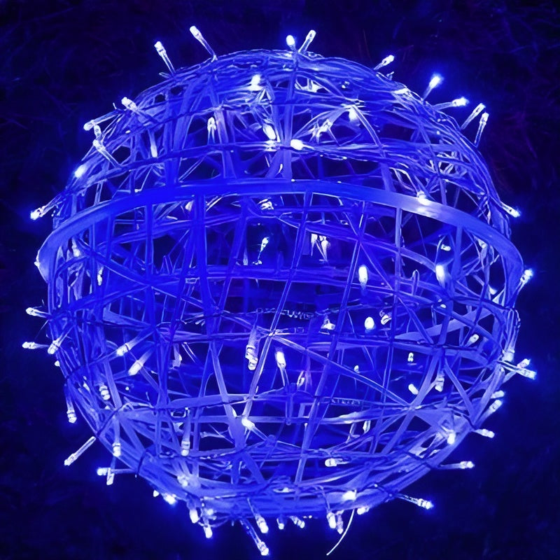 Lumora LED Kugellichterkette | Batteriebetrieben & Wetterfest IP65 | Für Innen & Außen | Ø 6 cm | Kunststoff