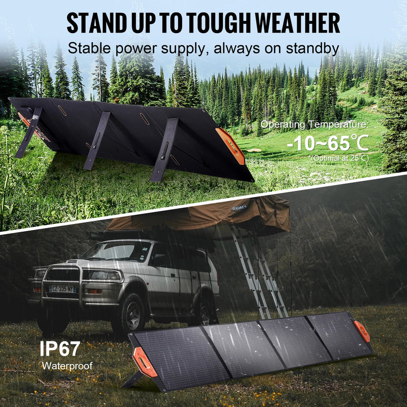 Faltbares Solarpanel VoltoraFlex | 200 W | Monokristallin & ETFE-Beschichtung | IP67 Wasserdicht & Tragbar