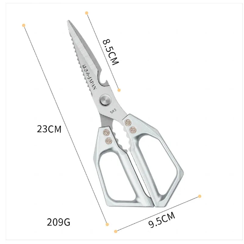 Küchen­schere multifunktional | Edelstahl SK5 | Für Fleisch, Fisch & Gemüse | Ergonomischer Griff