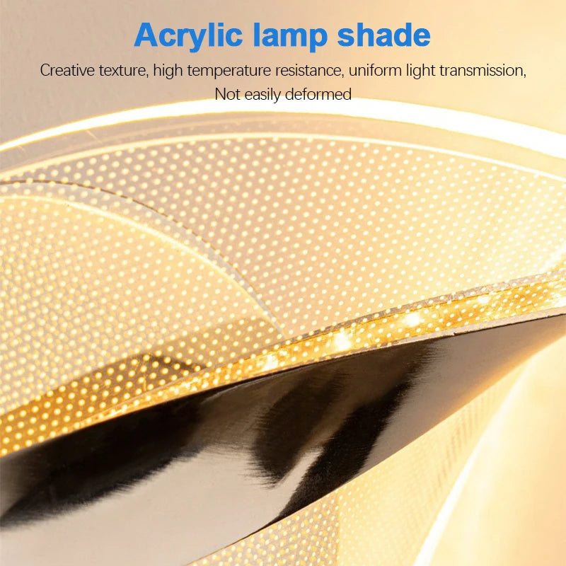 LED Wandleuchte NordGlow | Modernes Acryl & Metall Design | 3-Farb-Licht | Kreative Innenbeleuchtung für Wohnzimmer & Schlafzimmer