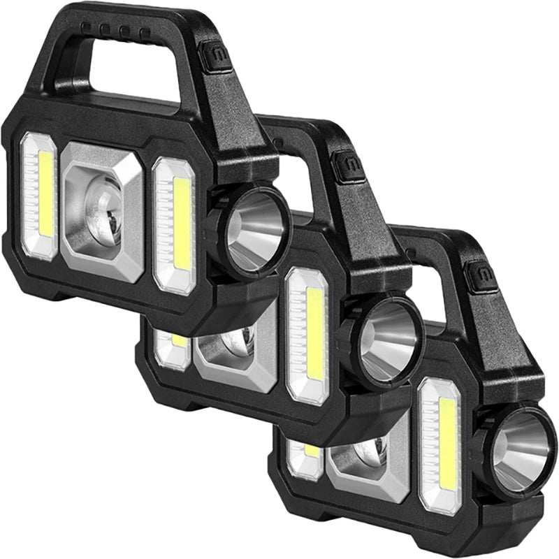 SolarTorch Pro 2205 | LED Suchscheinwerfer mit Solar- & USB-Ladung | 6 Lichtmodi | Powerbank-Funktion | Outdoor-Wasserdicht