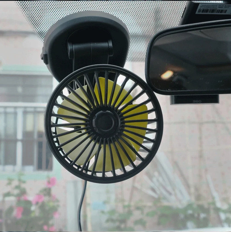 Ventoro Auto-Ventilator 12V/24V/5V | USB oder Zigarettenanzünder | Drehbar & Kompakt | Für PKW, LKW, SUV, Wohnmobil & Büro