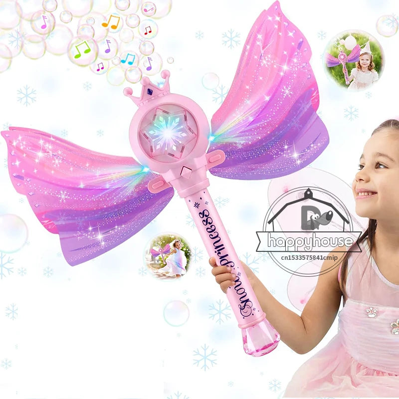 AstroBubbler LED Bubble Gun | Automatische Seifenblasenmaschine für Kinder | 360° Auslaufsicher | Mit LED-Licht & Astronaut-Design