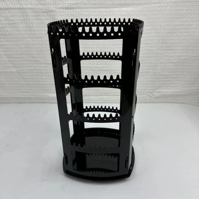 Schmuckständer SpinGlam | Drehbarer Schmuckhalter aus Kunststoff | Ohrring- & Kettenständer | 360° Display für stilvolle Aufbewahrung