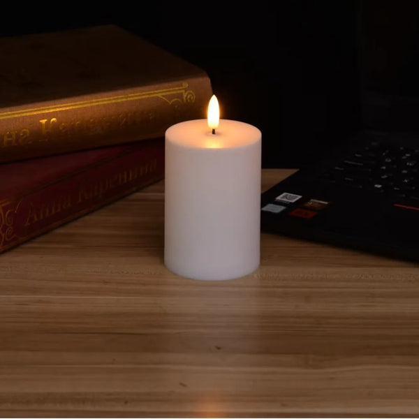 LED Stumpenkerzen GlowCandle | 3 Größen | Warmweiß Flackerlicht | Mit Fernbedienung & Timer