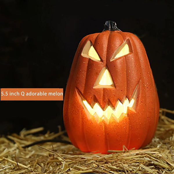 Halloween LED-Kürbis SpookGlow | Wetterfest & Batteriebetrieben | Innen- & Außendeko