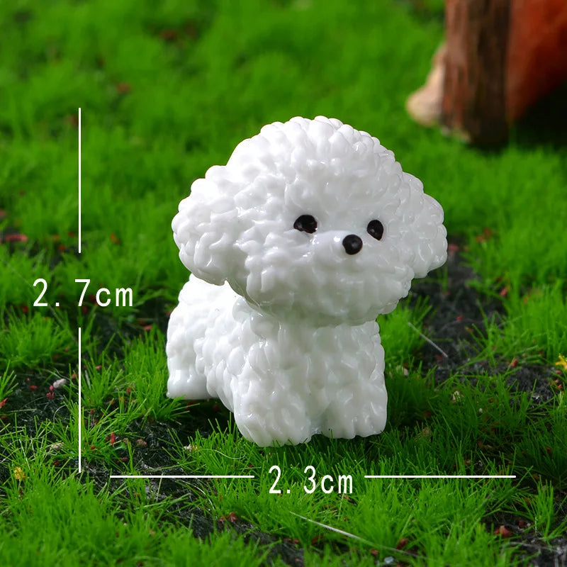 Mini Bichon Frisé Figur | Süße Hundedeko | Für Kinderzimmer, Wohnzimmer & DIY