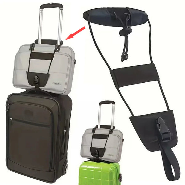 TripTenso Gepäckgurt | Elastischer Koffer-Spannriemen | Verstellbar & Stabil | Für Zusatzgepäck & Handtaschen