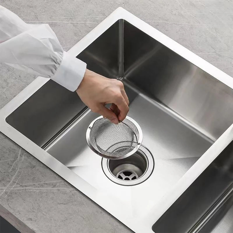 Spülsieb DrainGuard Inox | Edelstahl-Abflusssieb für Küche & Bad | Fängt Essensreste & Haare auf | Rostfrei & langlebig