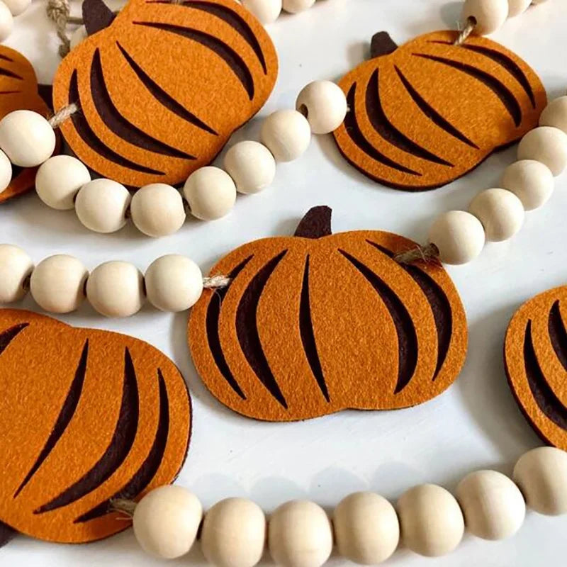 Herbst-Girlande PumpkinFall | Kürbis Banner | 250 cm | Deko für Thanksgiving, Halloween & Herbstfeste