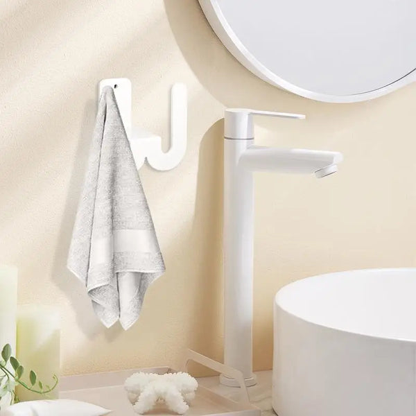 Wand-Schuhhalter Minimura FlexHook | Slipper-Organizer aus Carbonstahl | Platzsparende Aufbewahrung für Flur, Bad & Schlafzimmer | 8,5 × 8,6 × 4,5 cm