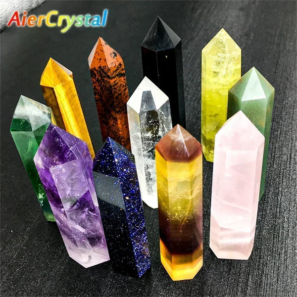 Kristall-Obelisk Elaria | Naturstein Heilstein | Für Meditation & Reiki | 4–8 cm