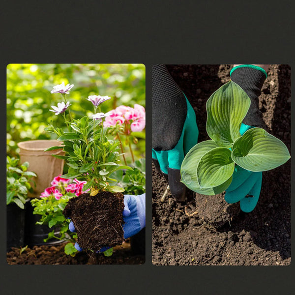 Gartenschaufel FLORAFIX | Robuste Handschaufel aus Eisen | Rutschfester Griff | Optional mit Oxford-Tasche