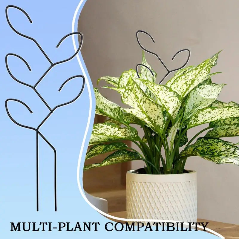 Climbleaf Metall-Pflanzenrankhilfe für Innenräume | Rostfrei & Stabil | Für Kletterpflanzen, Blumen & Efeu | Dekoratives Blätterdesign