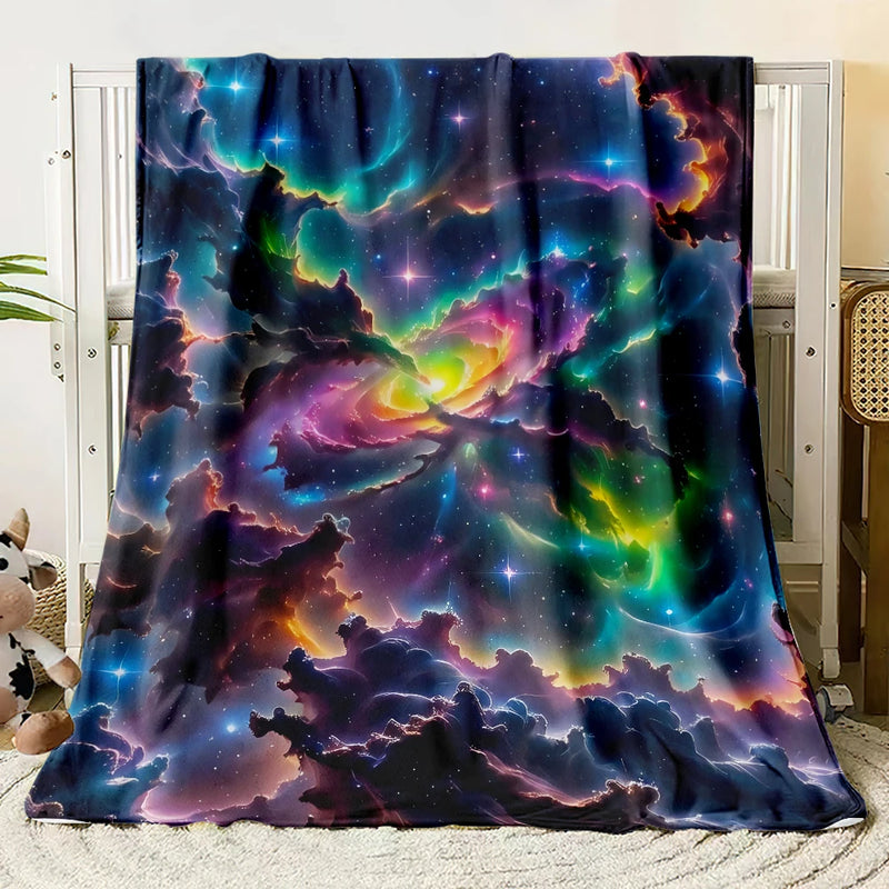 Sternenhimmel-Decke CosmoDream | 3D-Design | Weiches Flanell | Für Sofa, Bett & Reisen