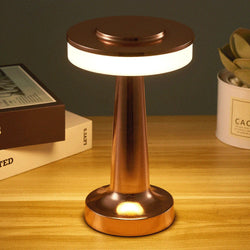 LED Tischlampe Aurélia | Retro-Design & Touch-Dimmung | USB-Aufladbar | 23,5 cm Hoch