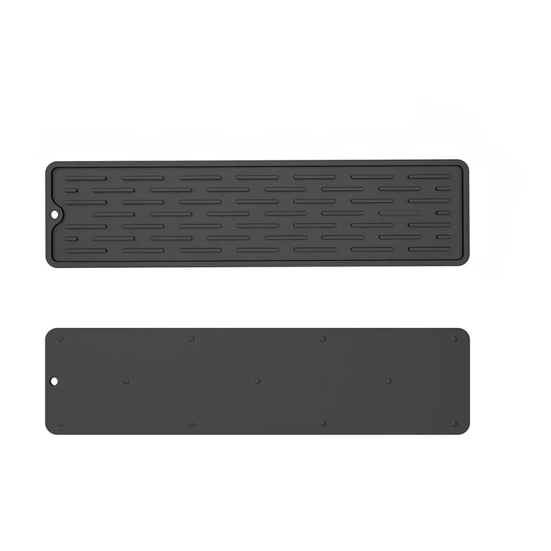 Silikon-Ablaufmatte Drylino | 35 × 8 cm oder 55 × 8 cm | Anti-Nässeschutz für Armaturen | Wiederverwendbar & hygienisch