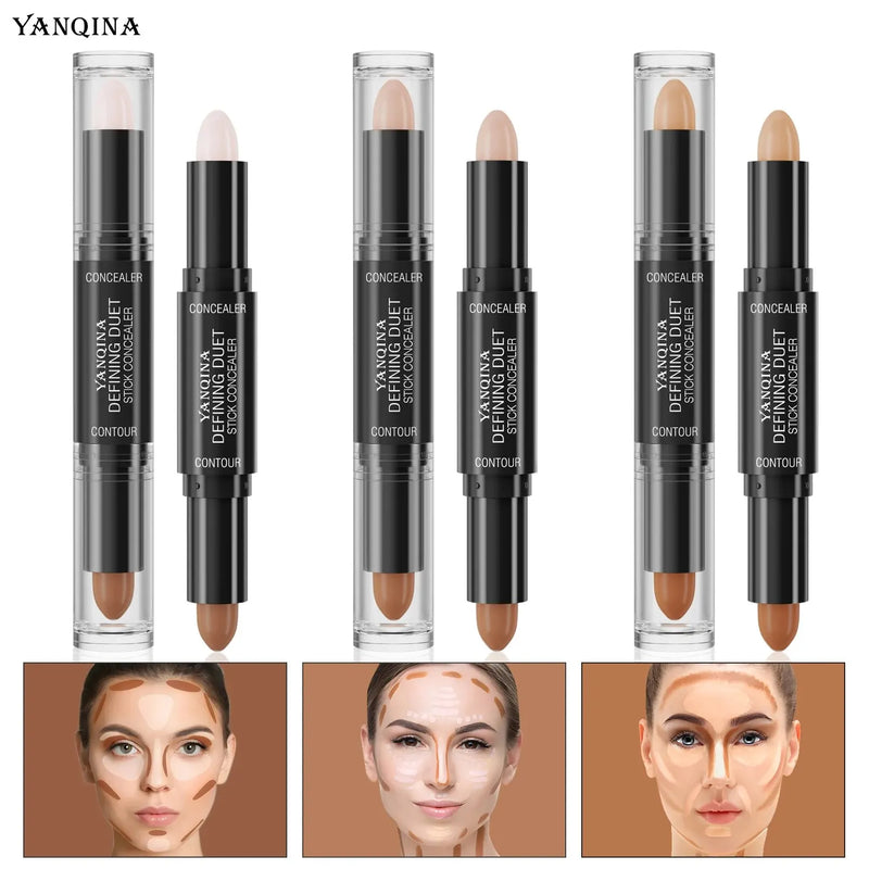 Contour & Highlighter Stick DuoGlow | 2-in-1 Creme-Stick | Wasserdicht & Natürliches Finish | Für alle Hauttöne