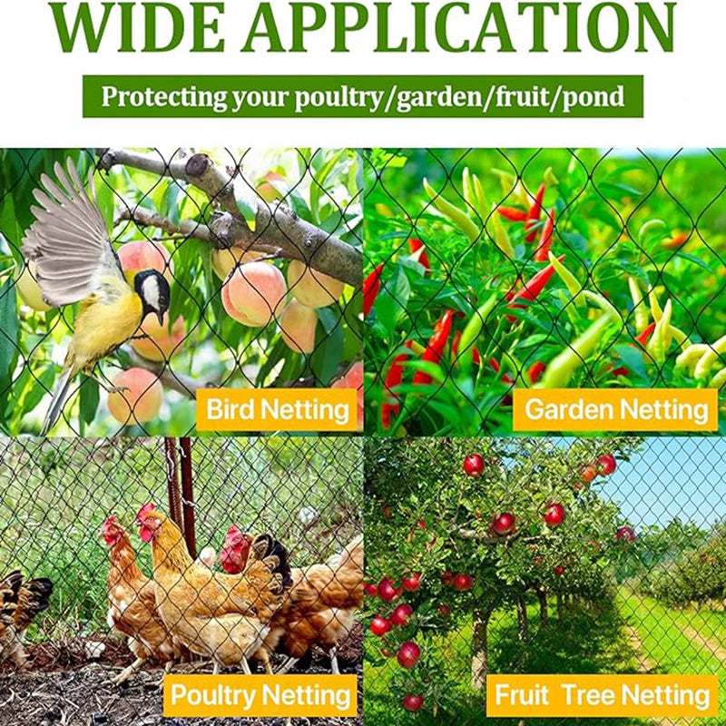 Pflanzenschutznetz AgriSafe NetzPro | UV-beständig & wasserdicht | Vogel- & Insektenschutz | Für Garten, Obst & Gemüse