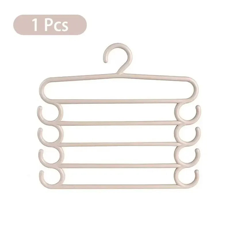 Mehrlagen-Hosenbügel ClosetEase FlexHang | 5-in-1 Hosenorganizer für platzsparende Kleiderschrankaufbewahrung | 37×33,5×1,5 cm