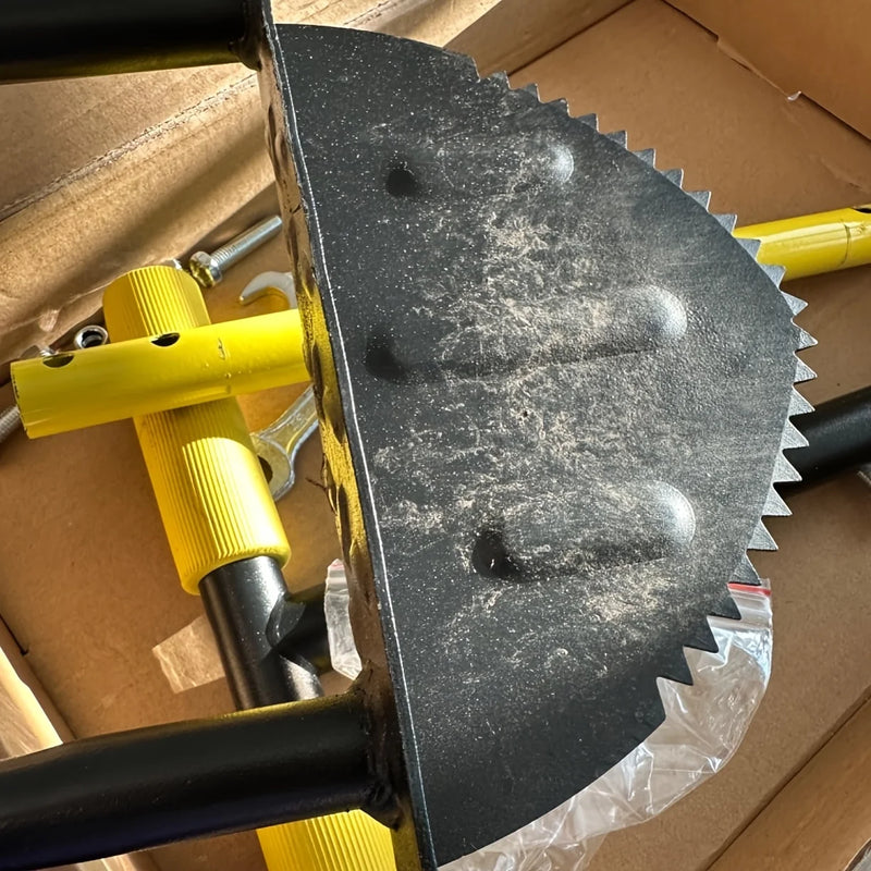 EdgeMaster Rasenkantenstecher | Halbmond-Design mit Wellenschliff | Manuelles Werkzeug für saubere Rasenkanten & Beete
