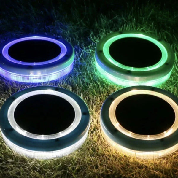 AquaGlow Solar-Poollicht | Schwimmend & Wasserdicht | Blaue LED | 11,6×2,5 cm