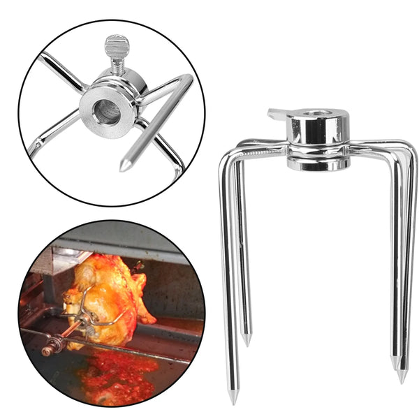 BBQ Fleischgabeln GrillMeister Pro | 2er Set | Edelstahl | Für Drehspieß & Holzkohlegrill