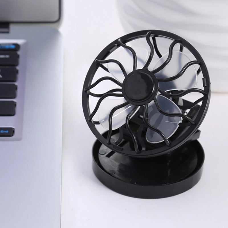 SolarCool ClipFan | Solarbetriebener Mini-Ventilator für Schirm & Hand | Ohne Akku | Ideal für Outdoor-Aktivitäten