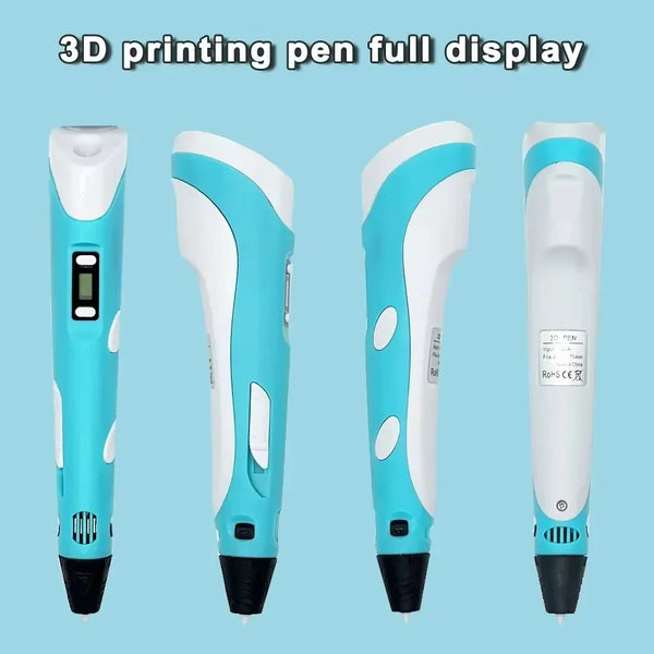 CreatiPen 3D | Elektrischer 3D-Druckstift | USB-Aufladbar | Mit 9 m PLA-Filament