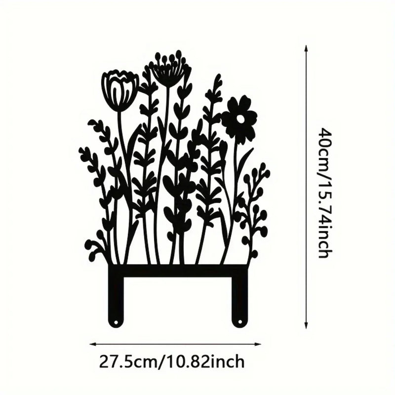 KeyLuma Schlüsselbrett Wand | 5 Haken Schlüsselhalter Metall | Schwarzer Wandhaken mit Dekor-Motiv | Robustes Design & Hochwertige Oberfläche