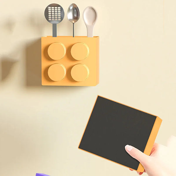 Magnetische Aufbewahrungsbox MagnetoBox | Für Kühlschrank & Tür | Mit Halterung für Frischhaltefolie