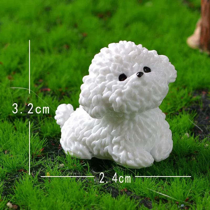 Mini Bichon Frisé Figur | Süße Hundedeko | Für Kinderzimmer, Wohnzimmer & DIY