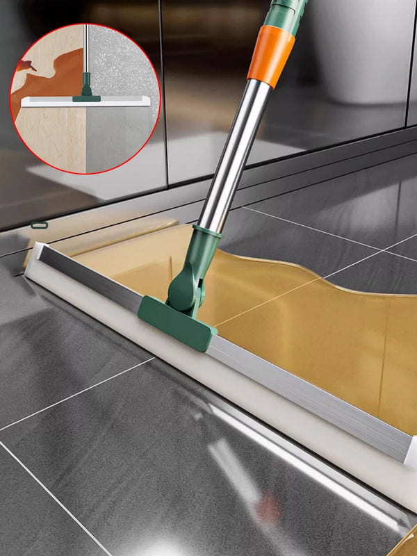 Flexiva Teleskop Reinigungsbürste mit Silikonlippe | 180° Schwenkbar | Für Böden, Fenster & Bad