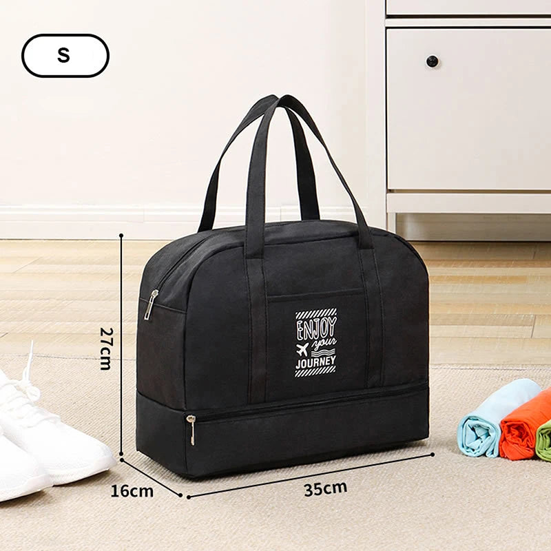 Lugviva Faltbare Reisetasche für Damen | Große Wochenendtasche aus Oxford-Gewebe | Handgepäck-Tasche für Reisen, Alltag & Sport