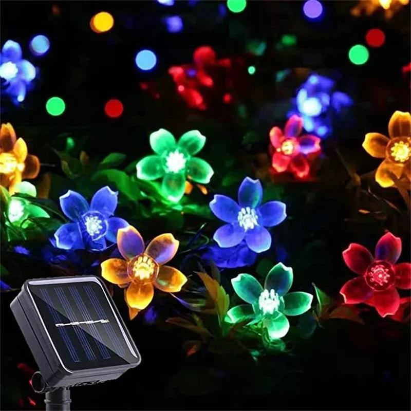 LumiSola Solar Lichterkette | 20–100 LEDs | Warmweiß, Weiß oder RGB | 8 Modi | Für Garten & Balkon | 5–12m