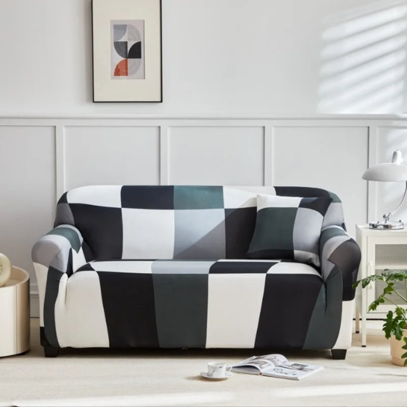 FlexiHome Elastischer Sofaüberwurf | Moderne Passform | Rundum-Schutz für 1–4-Sitzer Sofas | Waschbar & Stilvoll