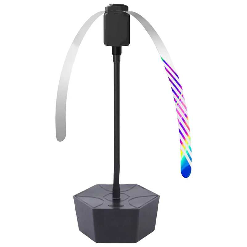 InsectoBreeze Fliegenabwehr Ventilator | Reflektierender Tischlüfter | USB & Batteriebetrieb | Für Picknick & BBQ | 17 × 11 cm