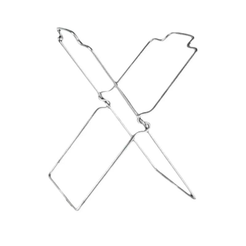 Campinox Faltbarer Müllbeutelhalter aus Edelstahl | Leicht & Stabil | Für Camping & Outdoor | 34 × 22 cm | Tragkraft bis 50 kg
