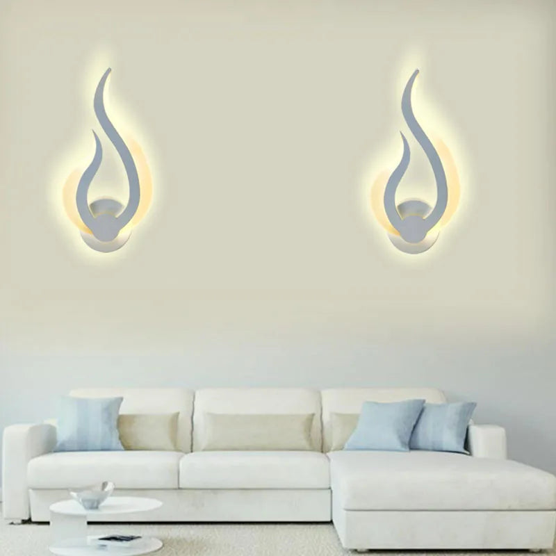 AuroraGlow LED Wandleuchte | 12W | Warm- & Kaltweiß | Modernes Design | Acryl & Metall