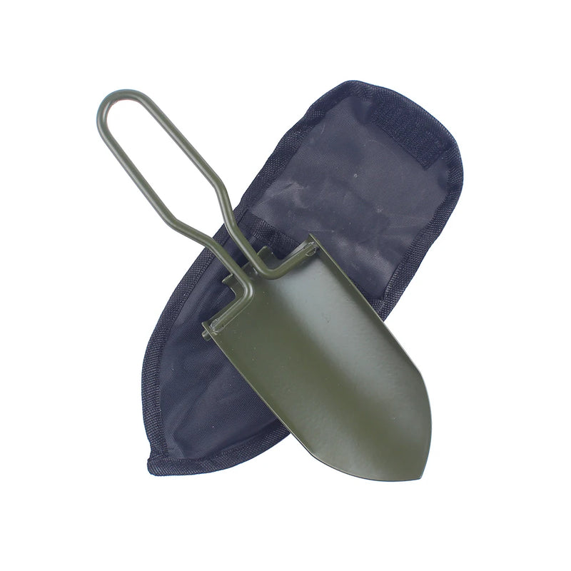 Klappspaten Terraxo Mini | Edelstahl | Faltbar & Ultrakompakt | Für Garten & Outdoor | Inkl. Tasche