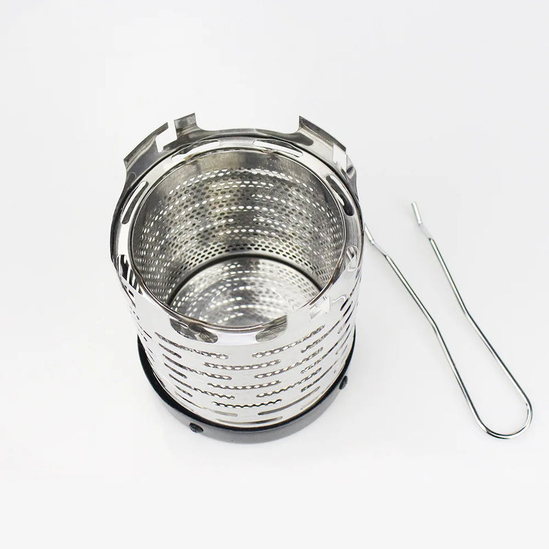 HeatNoma Tragbarer Mini-Gasheizer für Camping | Robuste Heizabdeckung aus Edelstahl | Outdoor-Heizaufsatz für Gaskocher 14 × 12 cm