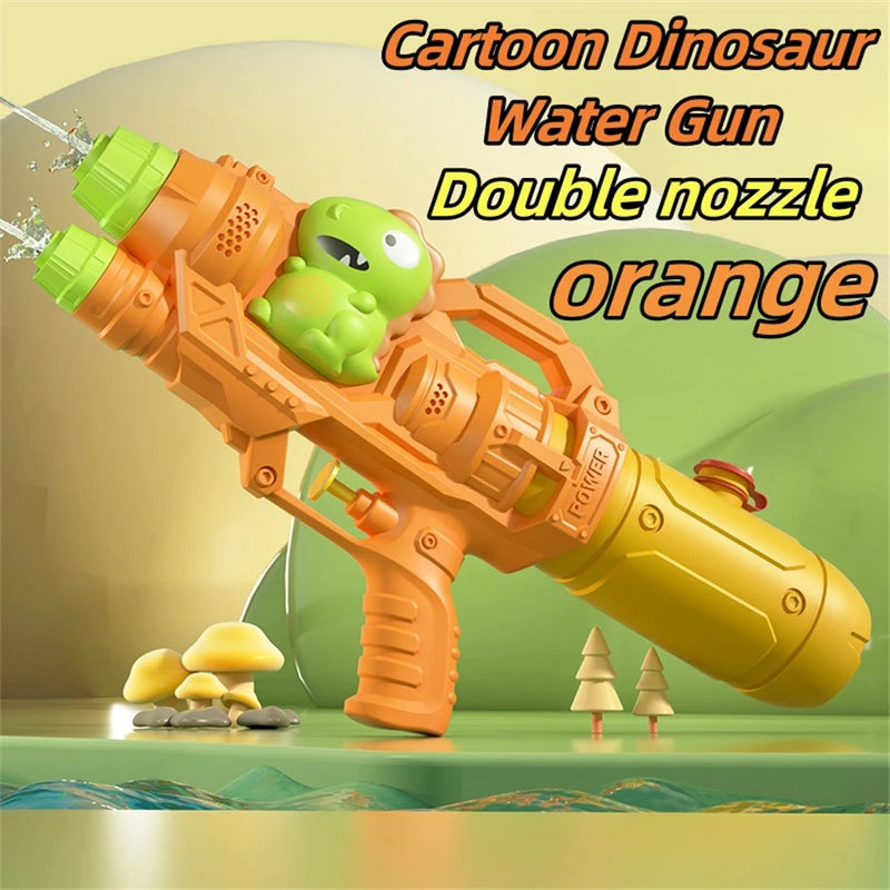 AquaKraxx Wasserspritzspielzeug für Kinder | Dinosaurier, Enten & Haie | Doppel-Sprinkler & Wasserpistolen | Perfekt für Garten, Strand & Pool