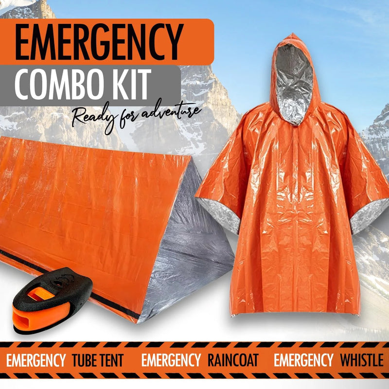 ResQtent Notfallzelt für 2 Personen | Ultraleichtes Rettungszelt mit Mylar-Isolierung | Wind- & wasserdicht | Kompakt für Outdoor, Auto & Survival-Kit