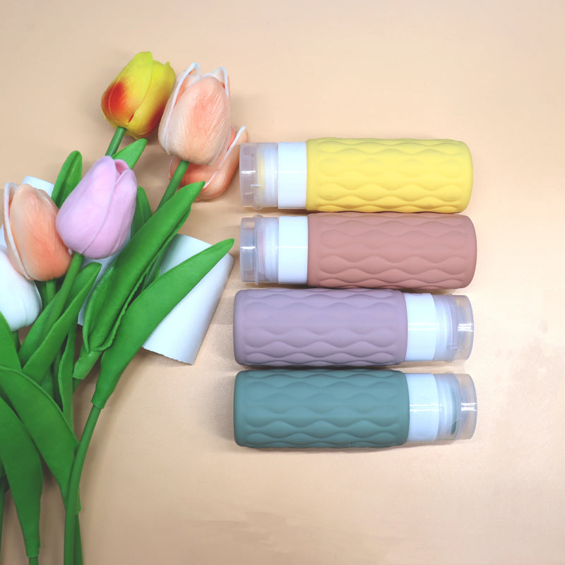 FlexiFill Reise Nachfüllflaschen Set | Weiche Silikonflaschen & Sprühbehälter | Auslaufsicher & TSA-konform | Für Shampoo, Lotion & Kosmetik