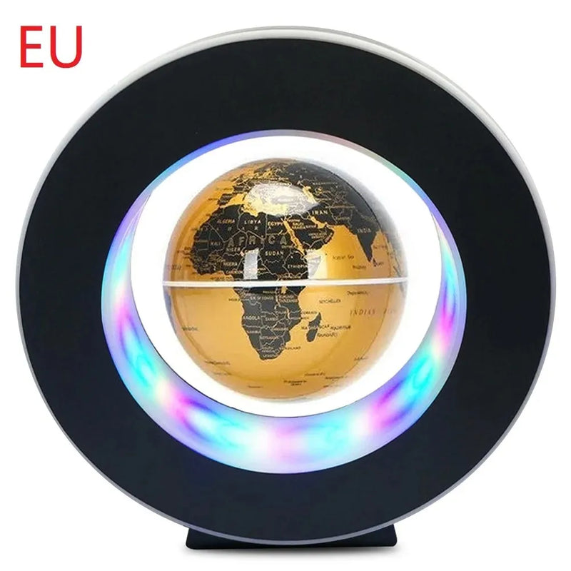 Schwebender Globus MagnoGlobe | Magnetische Levitation | LED-Beleuchtung | 17,5 × 17,5 × 4,5 cm | Geschenkidee