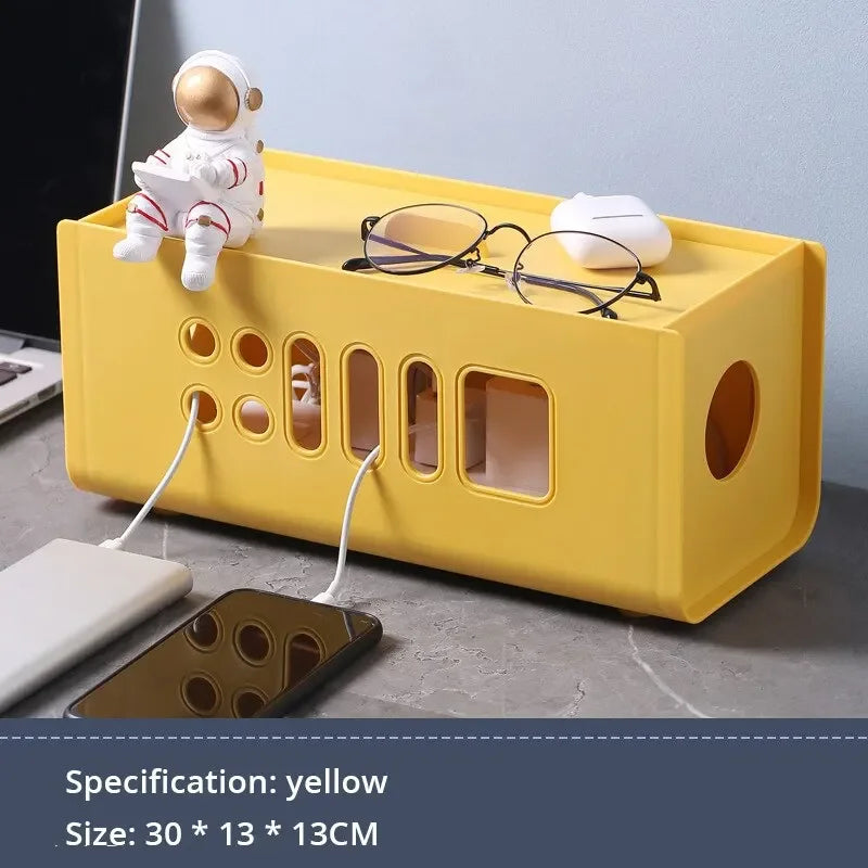 SafeCord Kabelbox Organizer | Hitzebeständig & Sicher | PP-Material | Für Büro, Wohnzimmer & TV-Möbel