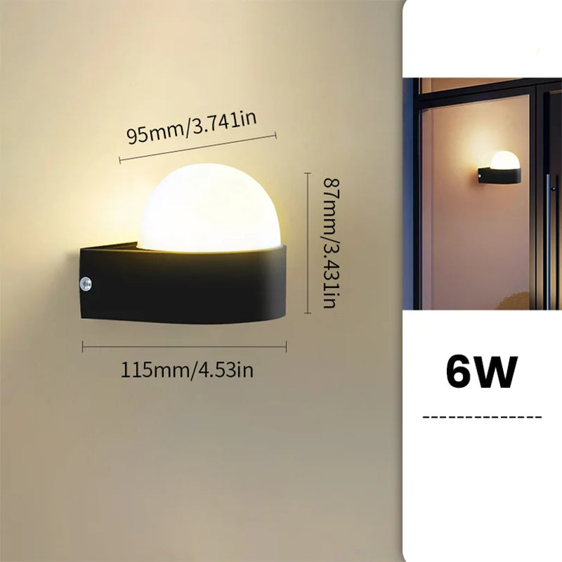 LED-Außenwandleuchte LumaGuard Pro | 6W/12W | IP66 Wasserdicht | Radarbewegungssensor & Dämmerungsschaltung