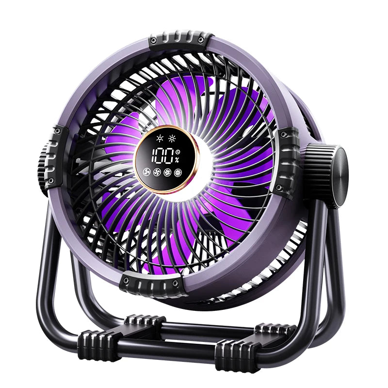 AEROLIA NightCool | 4-in-1 Ventilator & Nachtlicht | 20000mAh Akku | Hängend & Stehend Nutzbar
