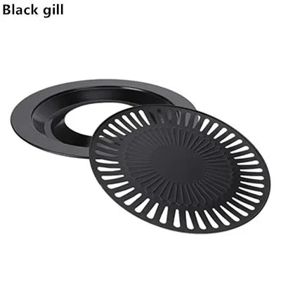 SmokeFree Grill Rauchfreie Grillpfanne | Antihaft & Edelstahl | Für Gas-, Elektro- & Keramikherde | Ø 30 cm